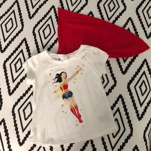 Wonder Woman Toddler T-Shirt with CAPE